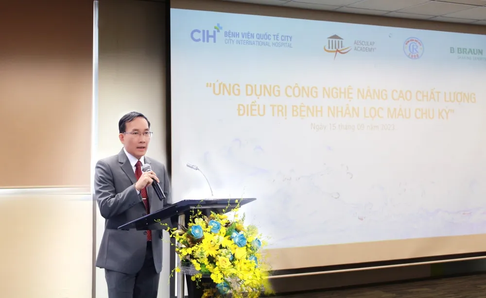 Đại diện Ban giám đốc Bệnh viện Quốc tế City phát biểu khai mạc Đại diện Ban giám đốc Bệnh viện Quốc tế City phát biểu khai mạc