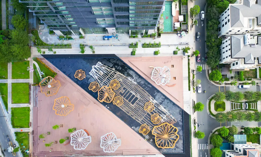 Công viên Lá Sen trong quy hoạch của khu bất động sản hàng hiệu Grand Marina, Saigon
