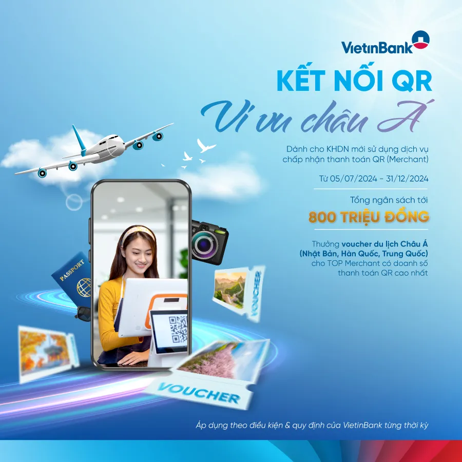 VietinBank “tung” ưu đãi thúc đẩy doanh nghiệp kết nối dịch vụ thanh toán QR