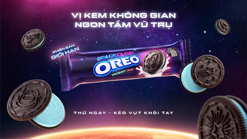 OREO chính thức ra mắt sản phẩm OREO Spaceburst Cream (Bánh Oreo vị kem không gian) đầu tiên tại Đông Nam Á