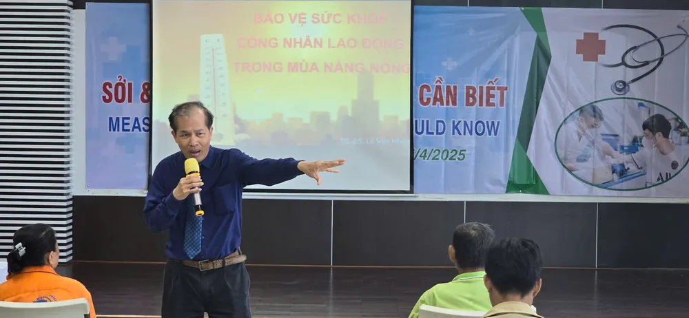 TS.BS Lê Văn Nhân tại buổi tập huấn