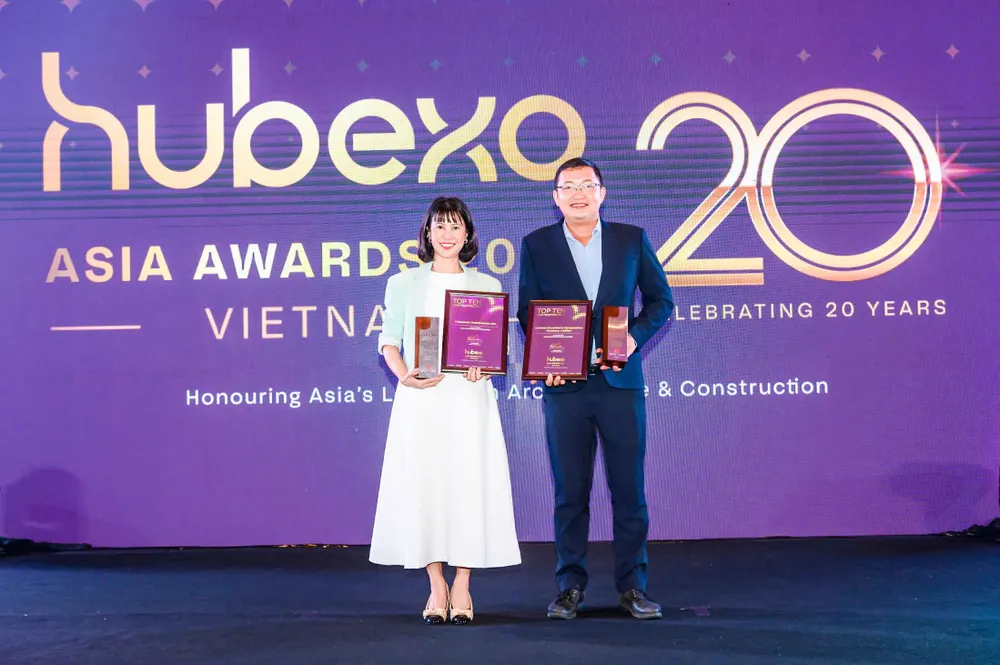 Coteccons lập “cú đúp” tại lễ trao giải Hubexo Asia Awards 2025