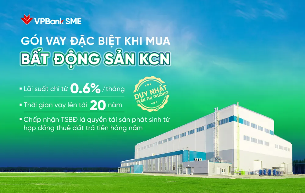 Ngân hàng tháo gỡ nút thắt tài chính cho doanh nghiệp thuê, mua bất động sản khu công nghiệp