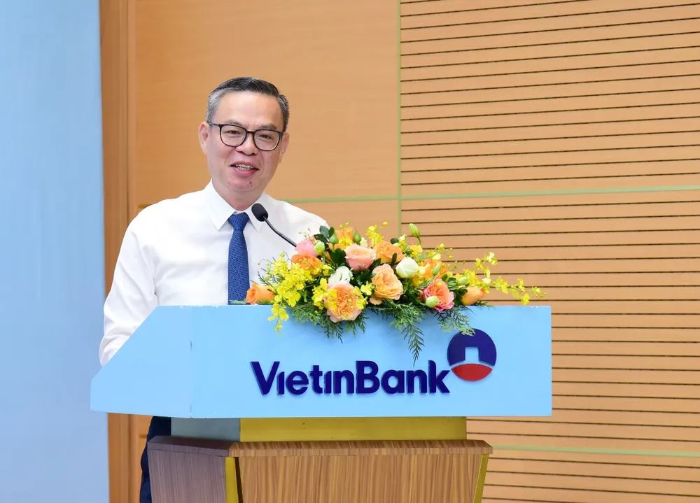 Ông Trần Minh Bình, Chủ tịch HĐQT VietinBank phát biểu tại sự kiện