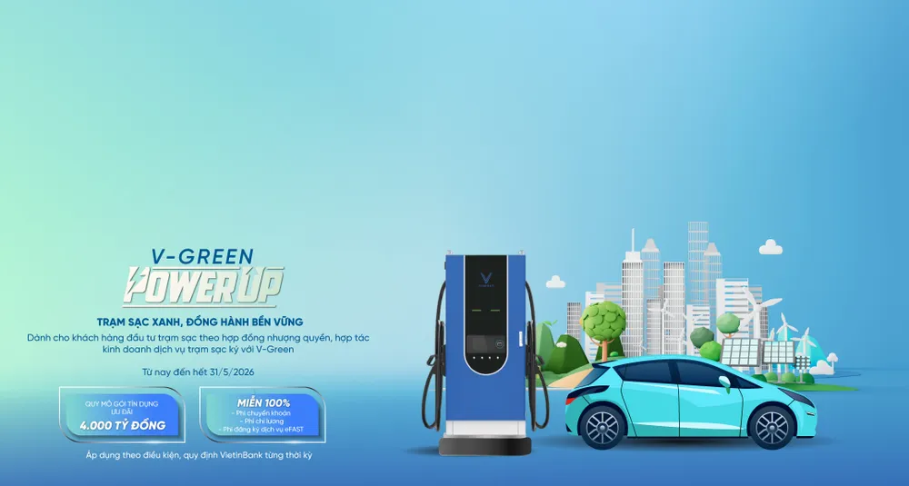 VietinBank dành 4.000 tỷ đồng tín dụng ưu đãi đồng hành cùng chủ đầu tư trạm sạc