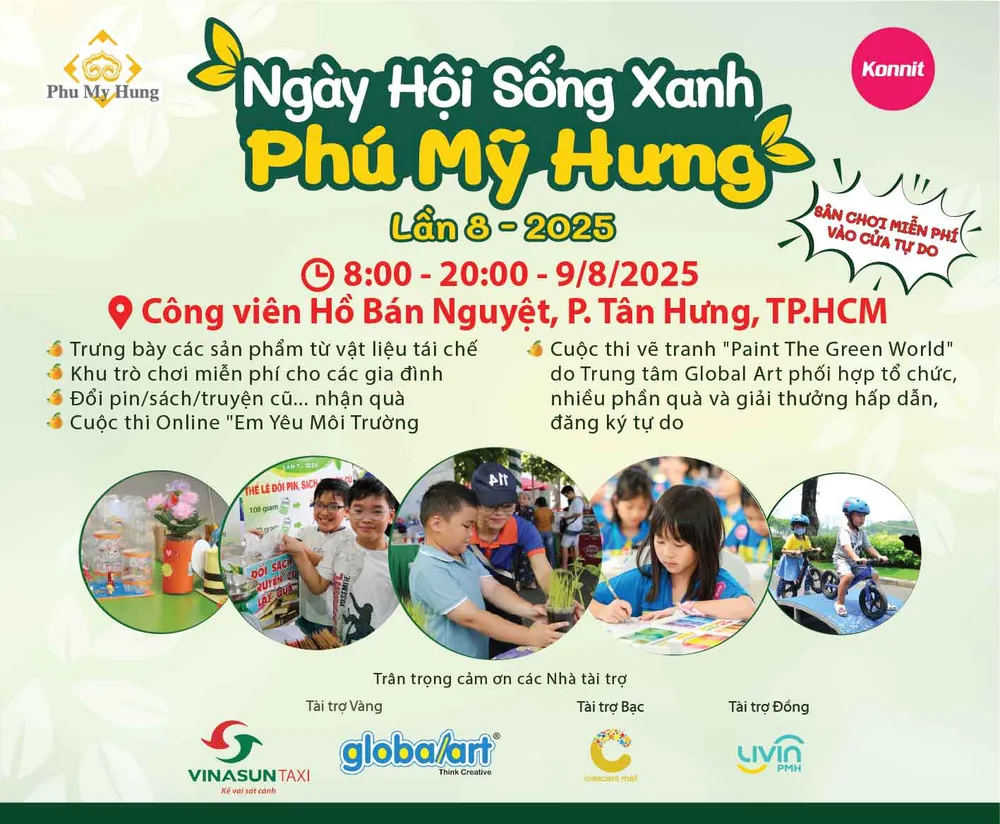 Phú Mỹ Hưng tổ chức Ngày hội Sống Xanh lần 8 - 2025