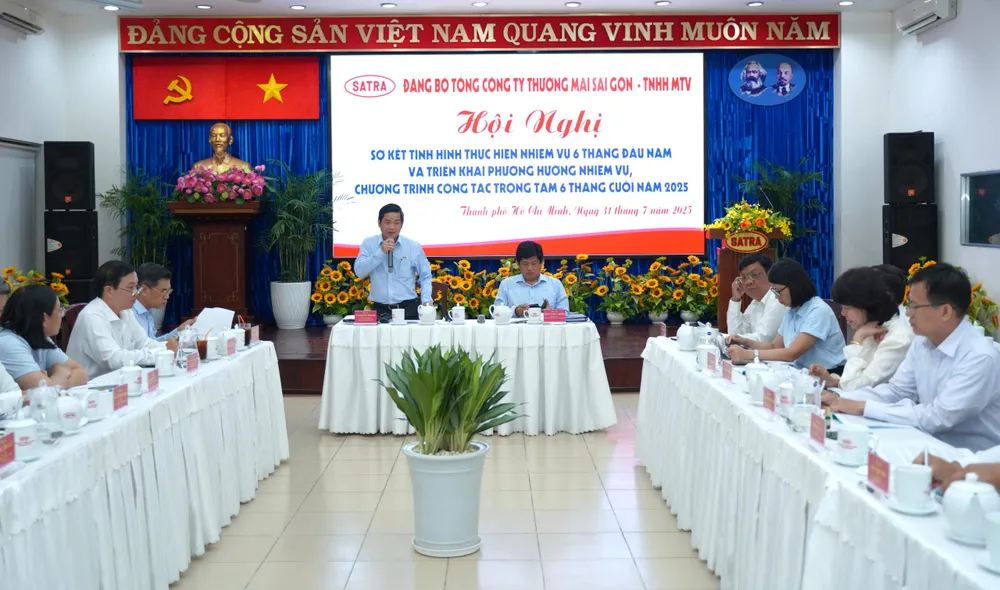 Quang cảnh hội nghị sơ kết 6 tháng đầu năm 2025