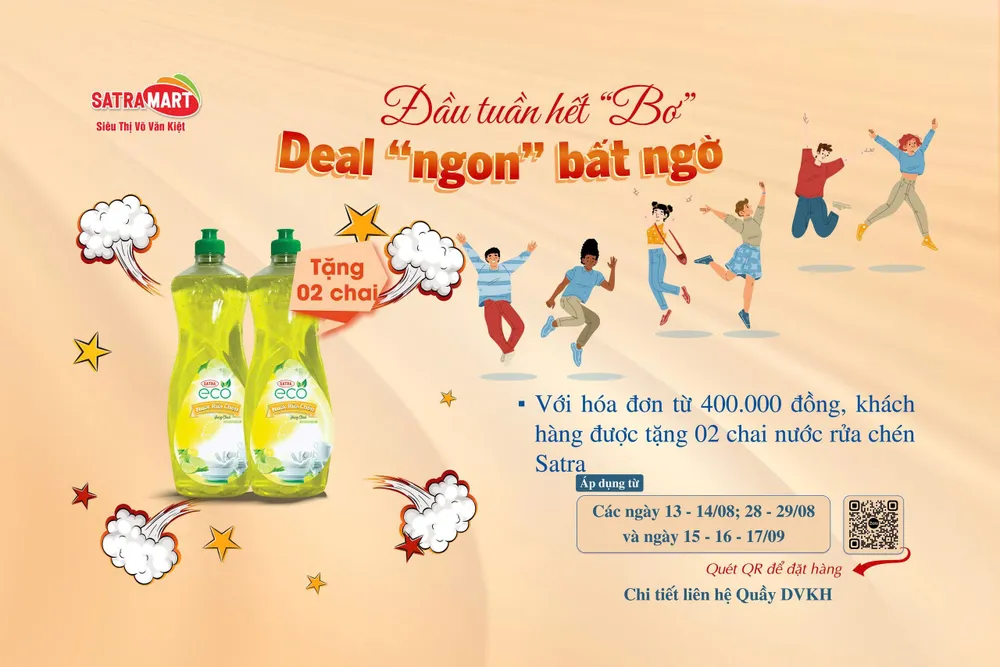 Ưu đãi “kép” đón mùa cao điểm – SATRAMART Võ Văn Kiệt tiếp sức hàng Việt