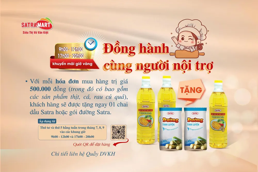 SATRAMART Võ Văn Kiệt tung “giờ vàng” ưu đãi – tiếp sức bữa cơm nhà