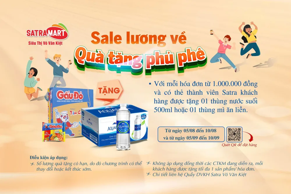 Centre Mall & Satramart Võ Văn Kiệt: Bùng nổ ưu đãi và sự kiện sôi động chào mừng Quốc khánh 2/9