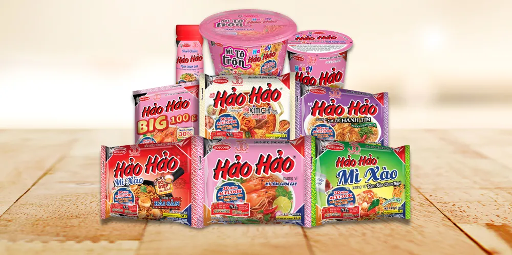 Hảo Hảo đã trở thành thương hiệu mì ăn liền quen thuộc được nhiều người Việt Nam tin dùng.png