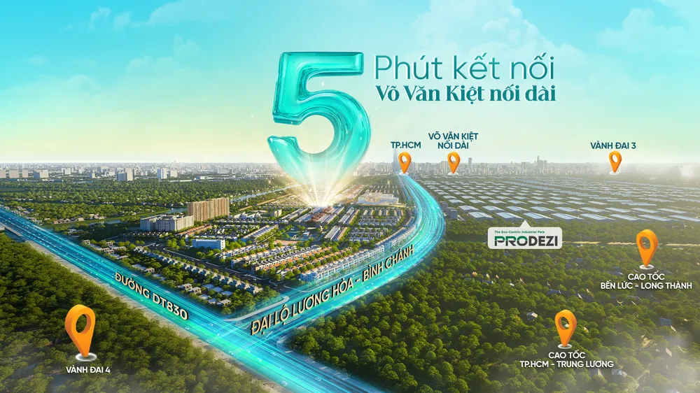 Tuyến phố thừa hưởng trọn vẹn giá trị từ khu đô thị sinh thái LA Home, đặc biệt là vị trí cửa ngõ kết nối TPHCM chỉ từ 5 phút