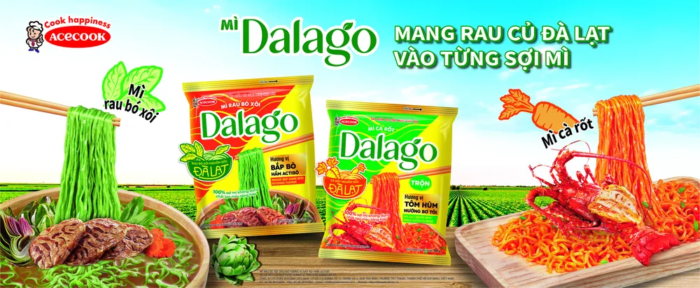 Acecook Việt Nam ra mắt mì ăn liền Dalago