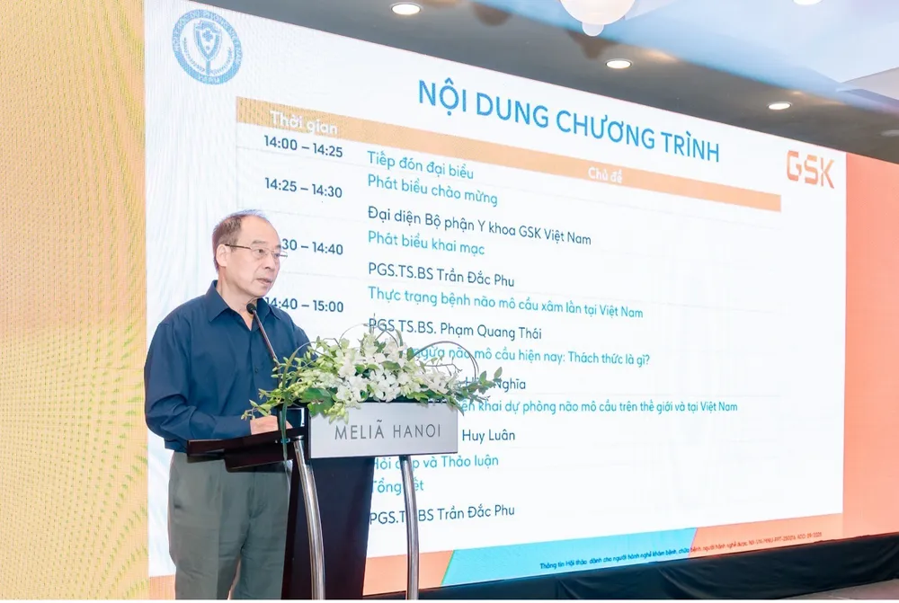 PGS.TS.BS. Trần Đắc Phu, Phó chủ tịch Hội Y học Dự phòng Việt Nam chia sẻ tại Hội thảo