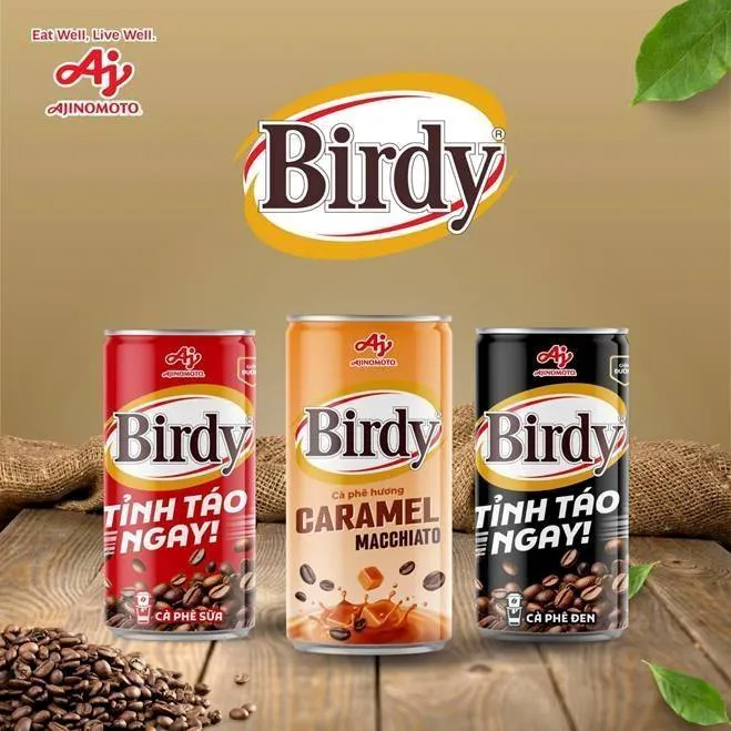 Bao bì mới của dòng sản phẩm Cà phê lon Birdy®