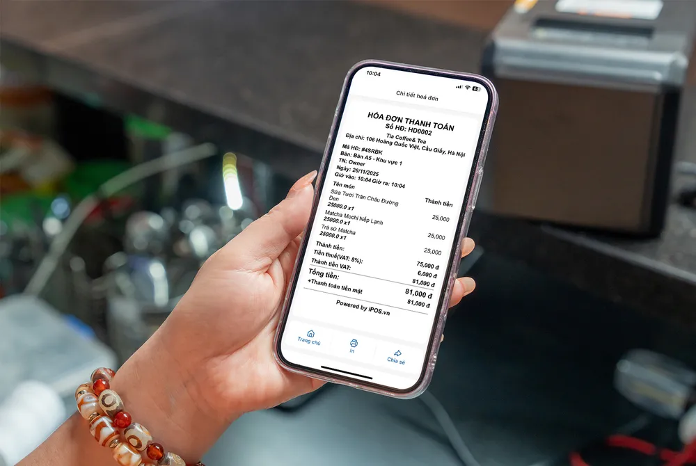 iPOS.vn ra mắt Ứng dụng quản lý bán hàng cho hộ kinh doanh F&B tại Việt Nam