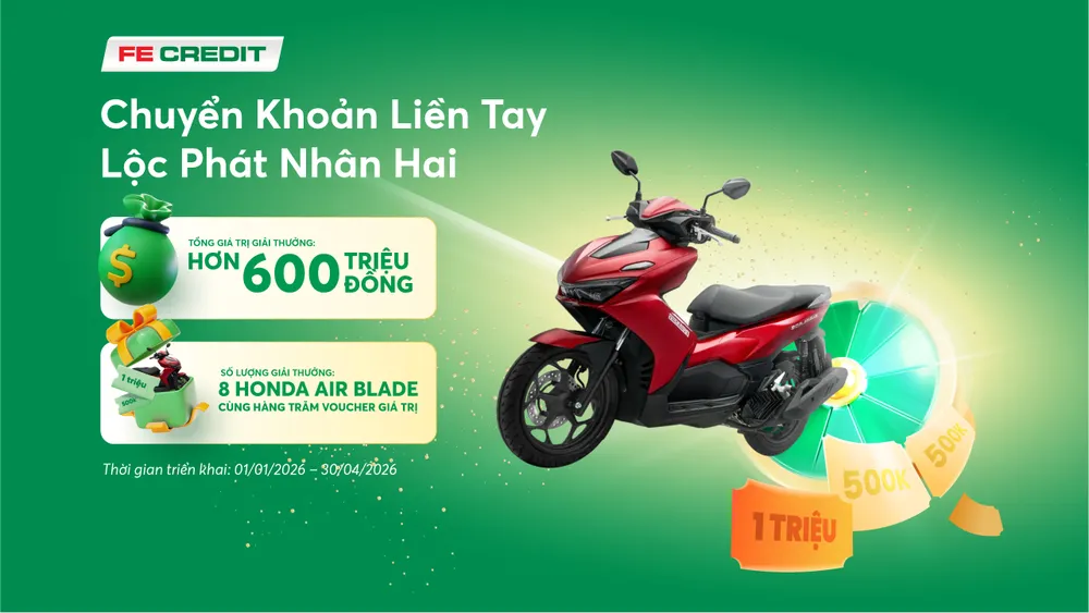 Xem chi tiết thể lệ chương trình và tham gia ngay tại website vongquaymayman.fecredit.com.vn. Ảnh: FE CREDIT