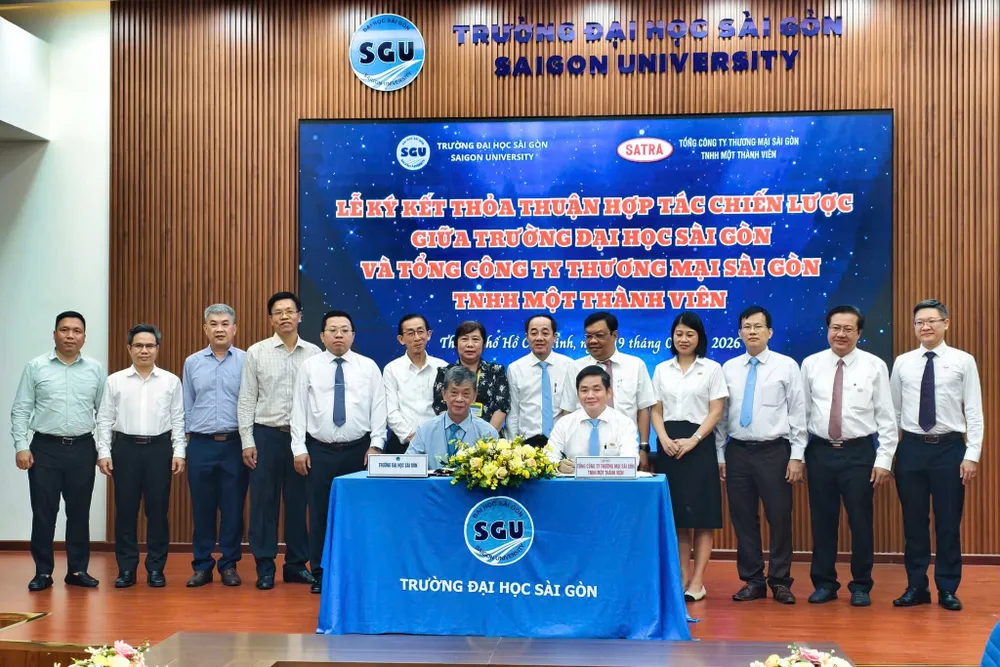 SATRA và Trường Đại học Sài Gòn ký kết hợp tác thỏa thuận hợp tác chiến lược