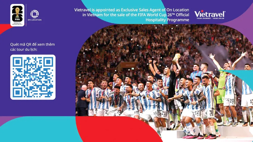 Vietravel là đại lý độc quyền tại Việt Nam cho chương trình tiếp đón chính thức FIFA World Cup 2026™ (NGUỒN ẢNH: ON LOCATION)