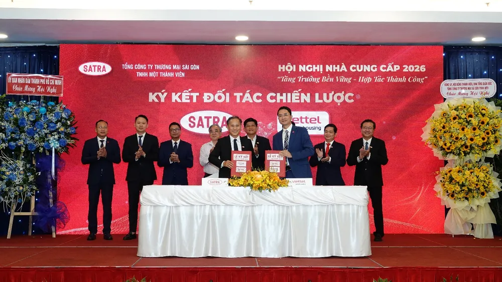 Năm 2026, SATRA tiếp tục đẩy mạnh các chương trình liên kết hợp tác với đối tác chiến lược như Viettel, HURC1.. Ảnh: SATRA