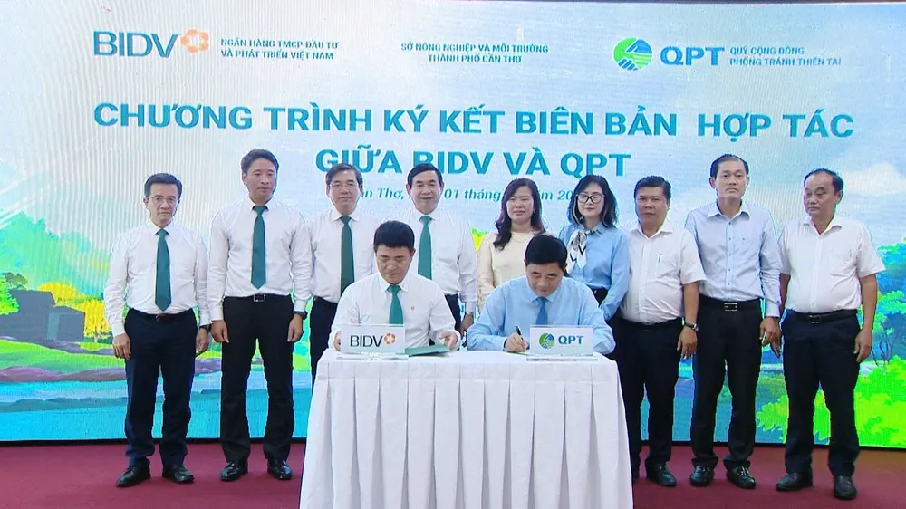 Chương trình ký kết biên bản hợp tác giữa BIDV và QPT