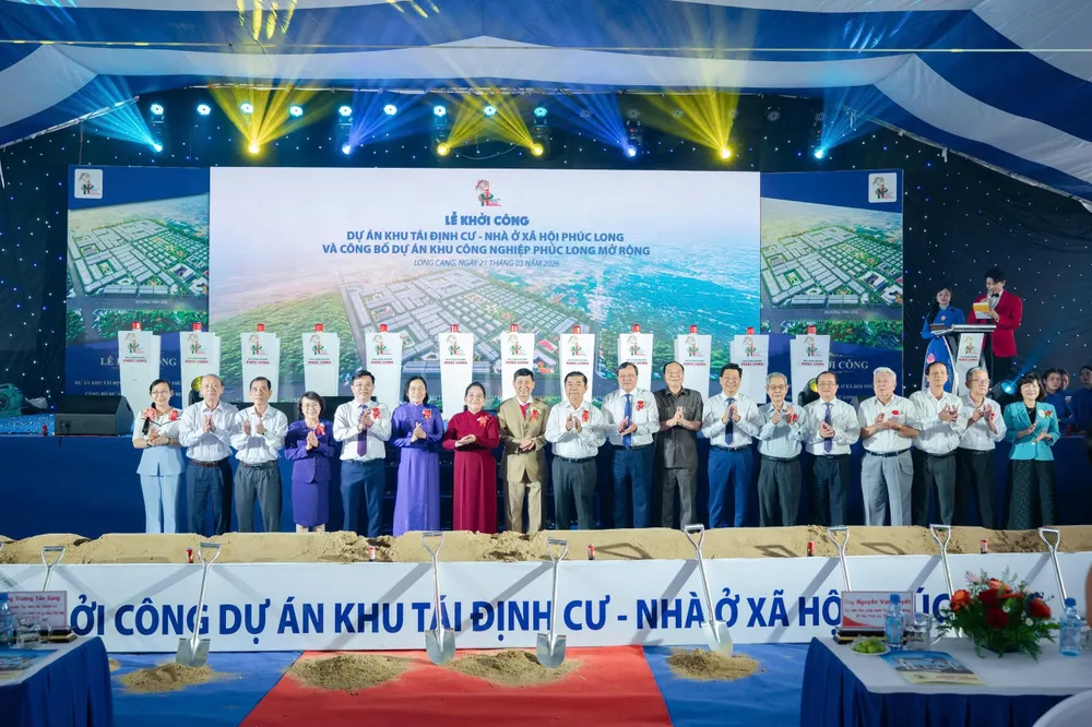 Nghi thức khởi công Dự án Khu tái định cư và Nhà ở xã hội Phúc Long, đồng thời công bố Dự án Khu công nghiệp Phúc Long mở rộng tại tỉnh Tây Ninh