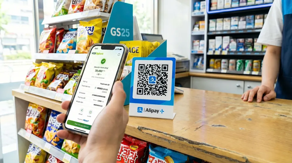 Vietcombank mở rộng thanh toán QR xuyên biên giới tới Nhật Bản và đặc khu Hồng Kông