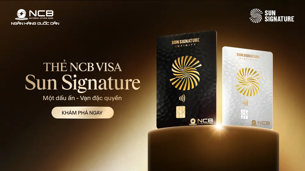 Hội viên Sun Signature đủ điều kiện đã có thể đăng ký phát hành thẻ visa NCB ngay hôm nay trên ứng dụng NCB iziMobile