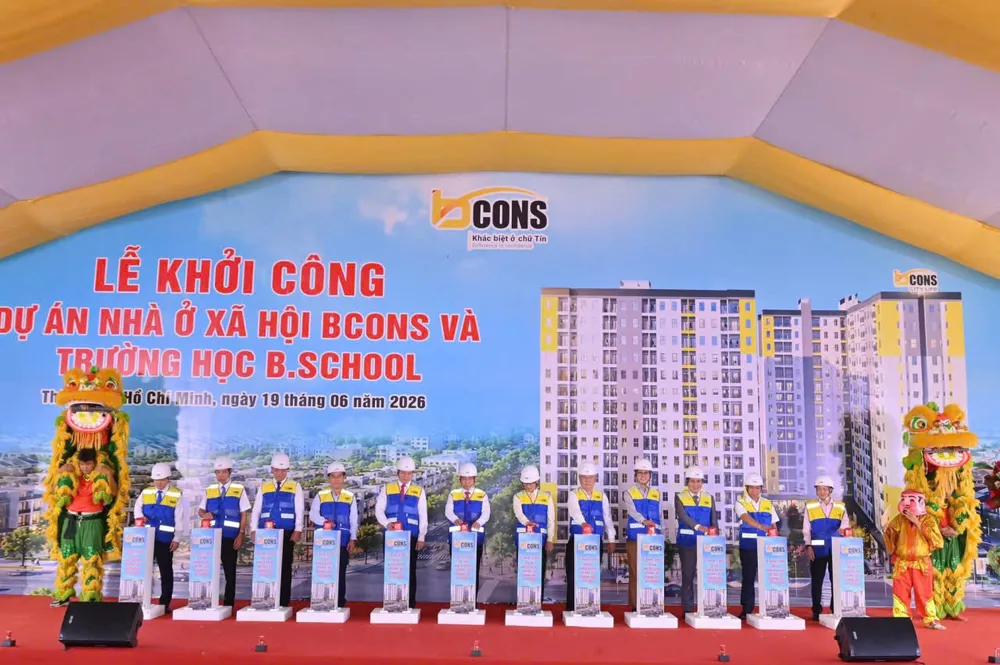 TPHCM: Khởi công Dự án nhà ở xã hội Bcons và trường học B.School