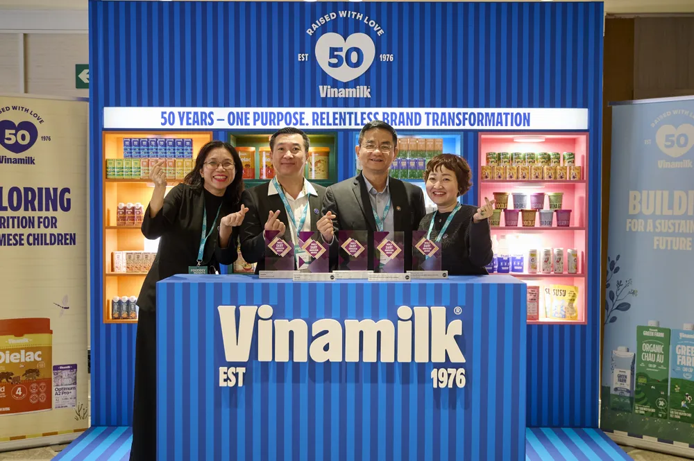 Vinamilk giành chiến thắng áp đảo với 5 hạng mục tại Giải thưởng Đổi mới Ngành sữa Thế giới (Ảnh: VN)