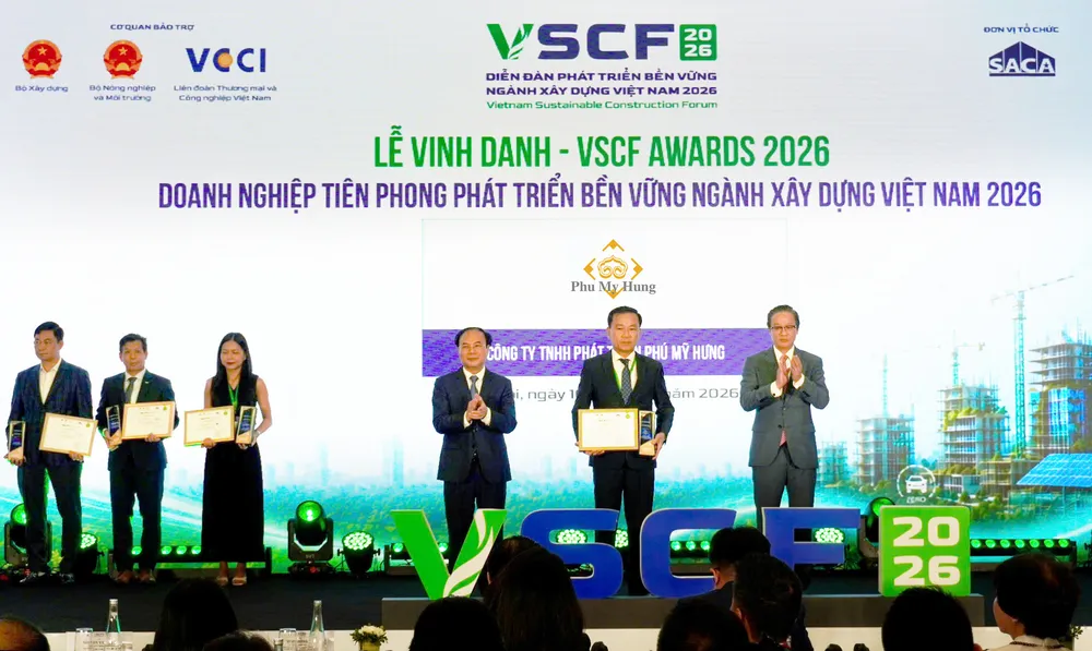Phú Mỹ Hưng được vinh danh “Doanh nghiệp tiên phong phát triển bền vững - VSCF Award 2026"