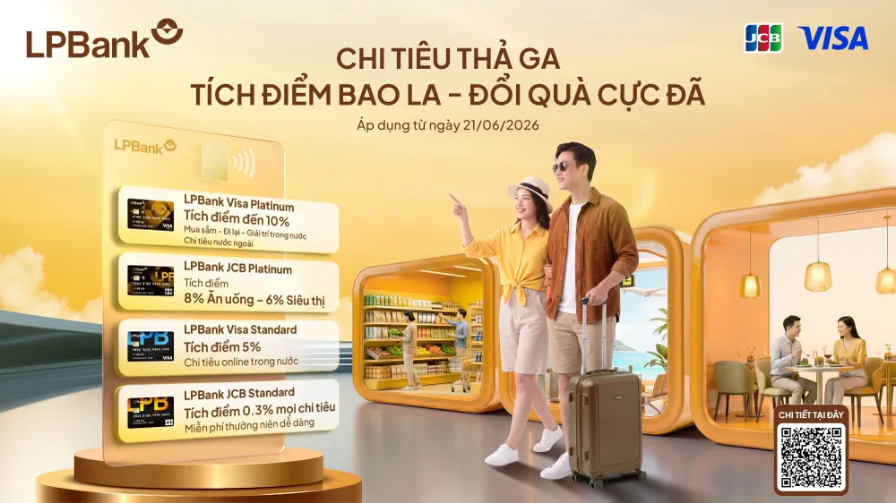 LPBank nâng cấp đồng thời bốn dòng thẻ tín dụng quốc tế