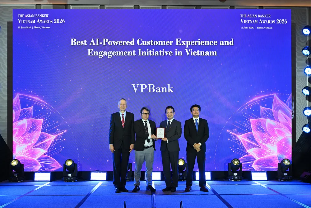 VPBank được The Asian trao giải “Sáng kiến ứng dụng AI xuất sắc trong nâng cao trải nghiệm và gắn kết khách hàng”