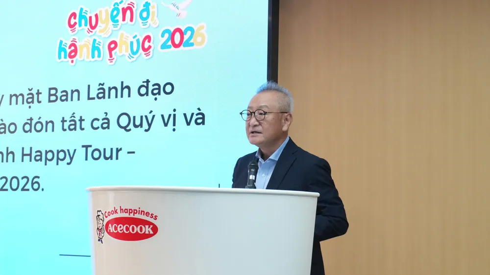 Ông Kaneda Hiroki - Tổng Giám Đốc Công ty Cổ Phần Acecook Việt Nam phát biểu tại chương trình.jpg