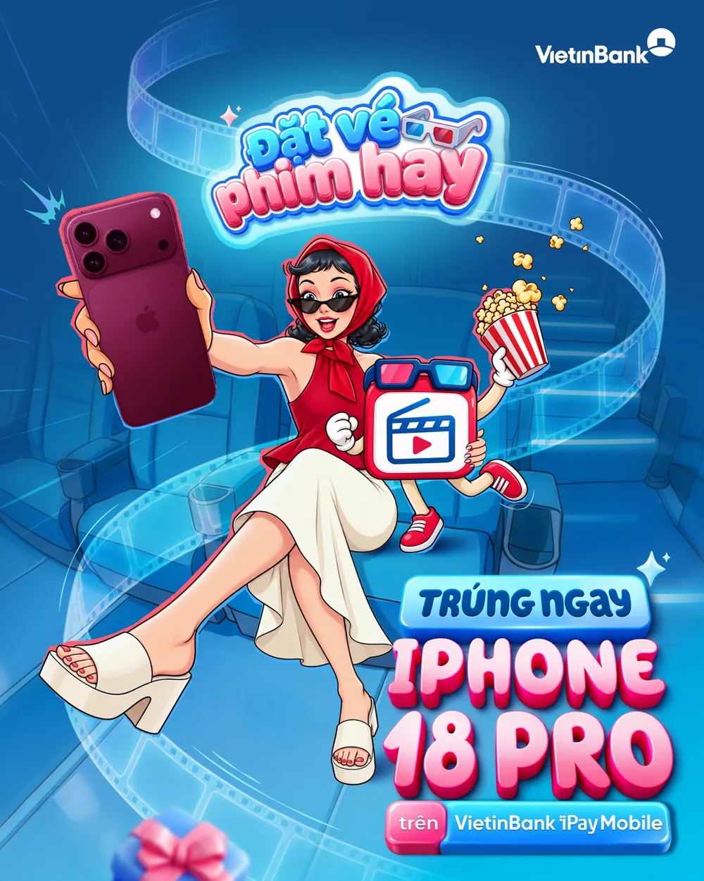 Đặt vé xem phim, cơ hội rinh iPhone 18 Pro về tay
