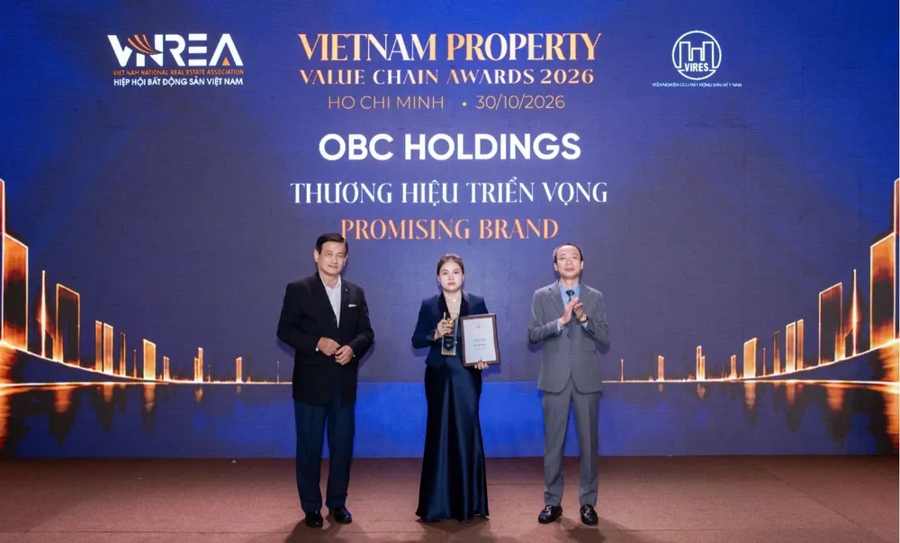 OBC Holdings được vinh danh ở hạng mục “Thương hiệu triển vọng” trong lĩnh vực phát triển bất động sản theo định hướng giá trị thực