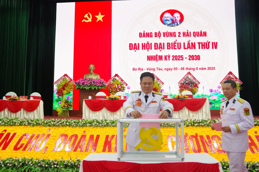 9. Đại hội tiến hành bầu Ban chấp hành Đảng bộ Vùng nhiệm kỳ 2025 - 2030.jpg