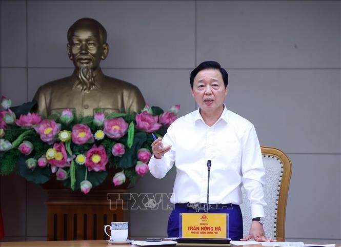 陈红河副总理发言。图自越通社