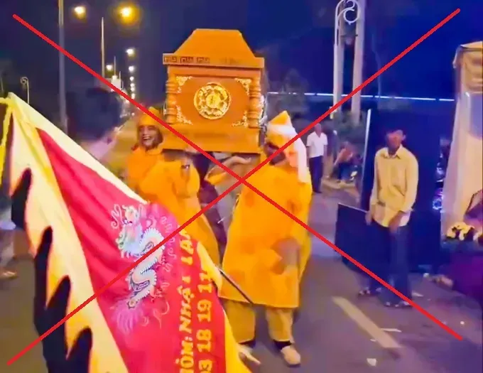 芹苴市一群人为庆祝生日上抬棺材游行、跳舞的行为引发谴责。