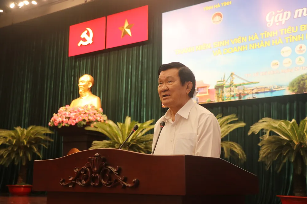 Nguyên Chủ tịch nước Trương Tấn Sang phát biểu tại chương trình Nguyên Chủ tịch nước Trương Tấn Sang phát biểu tại chương trình