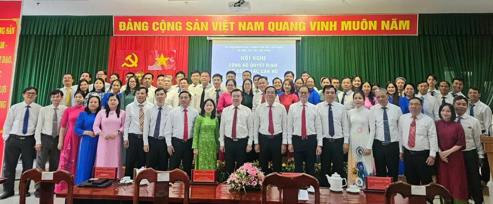 Sở Dân tộc và Tôn giáo TPHCM bổ nhiệm cán bộ cấp phòng