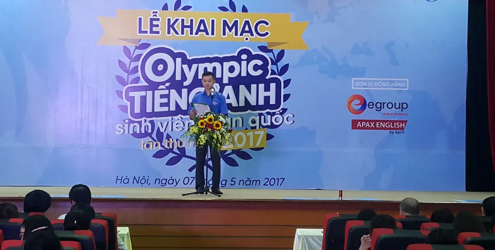 Khai mạc hội thi Olympic tiếng Anh sinh viên toàn quốc lần I năm 2017 ảnh 1