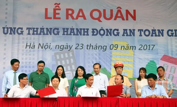 Các Sở GD-ĐT phía Bắc ký cam kết giáo dục an toàn giao thông 