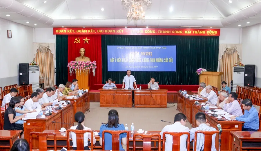 Hội thảo góp ý Luật phòng chống tham nhũng sửa đổi