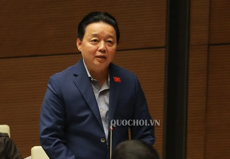 Bộ trưởng Bộ TN-MT Trần Hồng Hà, ảnh quochoi.vn