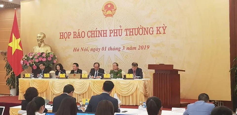 Họp báo Chính phủ chiều 1-3