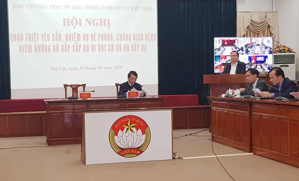 Hội nghị mặt trận chiều 31-1-2020