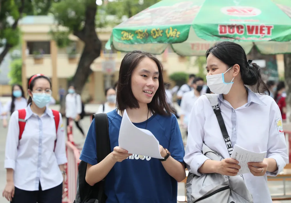 Thí sinh dự thi tốt nghiệp THPT 2020  ​