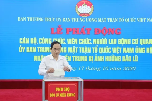 Mặt trận Tổ quốc Việt Nam phát động ủng hộ nhân dân miền Trung, Tây Nguyên ảnh 1