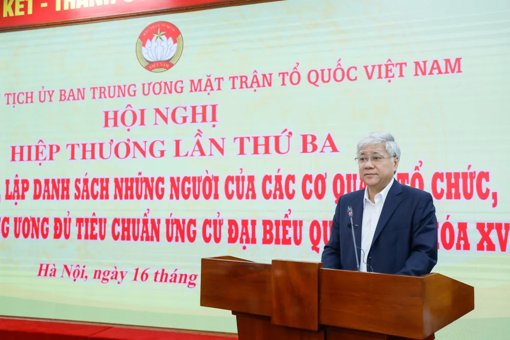 Hội nghị hiệp thương lần thứ ba: Lập danh sách chính thức 205 người ứng cử ĐBQH ở Trung ương ảnh 1